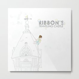 Ribbon's Traveling Castle - Hanging around Metal Print