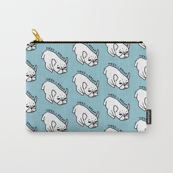 Need a break, the cute French Bulldog wants to take a nap Carry-All Pouch