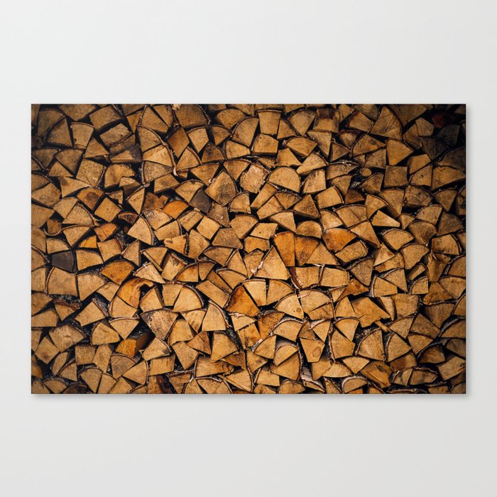 CUTTED WOOD Canvas Print