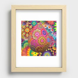 Psychedelic Cosmic Egg Recessed Framed Print