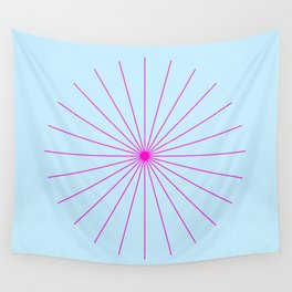 Pastel Blue Wall Tapestries Society6 Spikeyburst Pastel Blue With Bright Pink Wall Tapestry