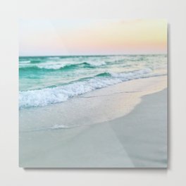 Peach Sunset Metal Print | Digital, Color, Gulfcoast, Fl, Ocean, 30A, Seaside, Sugarbeaches, Emeraldcoast, Sunset 