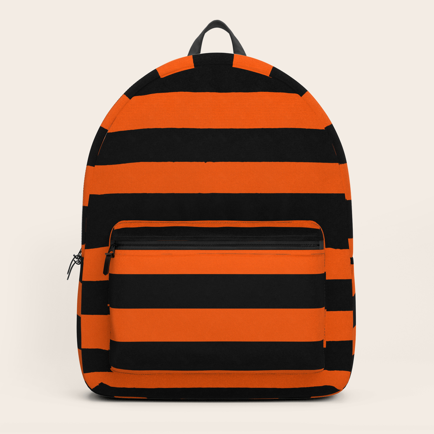 orange color backpack