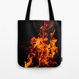 Flame of campfire Tote Bag