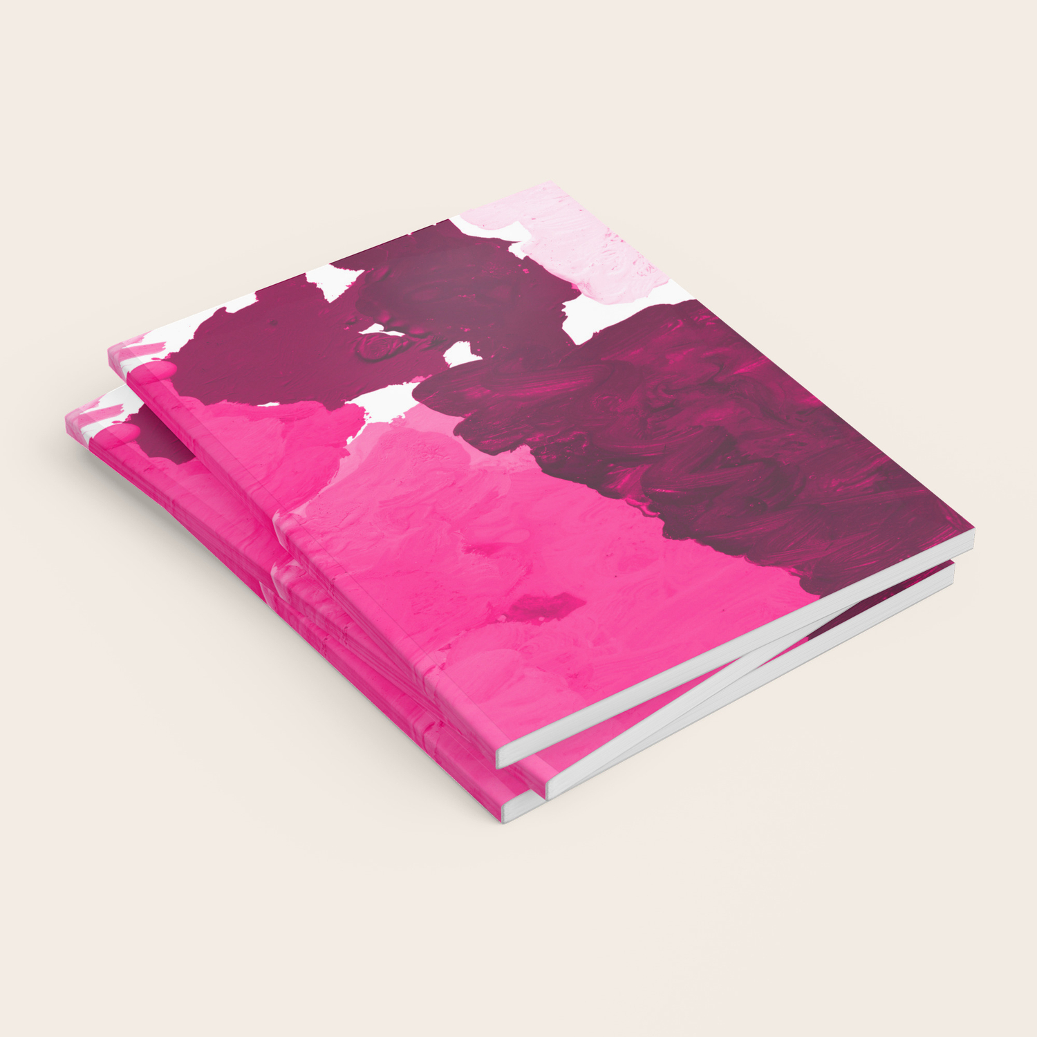 Saria Abstract Painting Pink Magenta Blush Pastel Dorm College