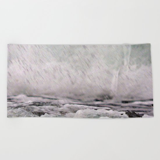 Under the Crashing Wave Beach Towel