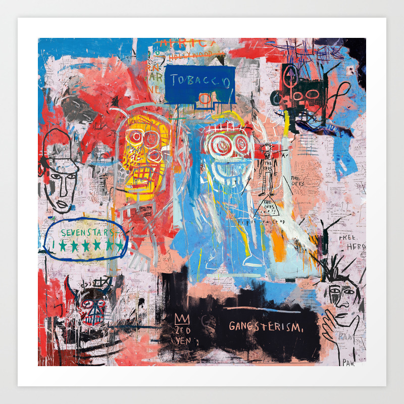 Basquiat Style 2 Art Print By Pinkpankpunk Society6 The great collection of basquiat wallpaper for desktop, laptop and mobiles. basquiat style 2 art print by pinkpankpunk