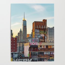 New York City | Colorful Night in NYC Poster