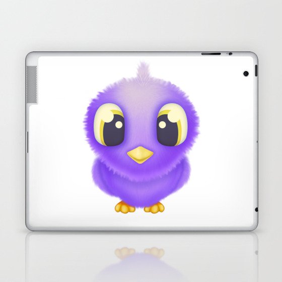Fuzzy Bird Laptop & iPad Skin