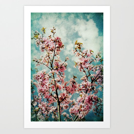 Blossom Pink Vintage Art Print