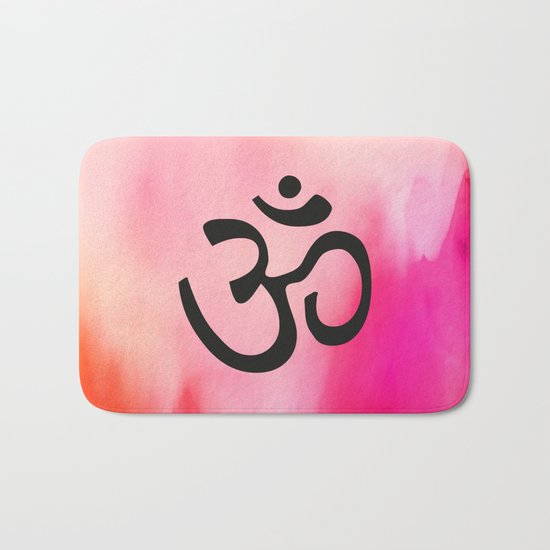 Om Ohm Symbol Bath Mat