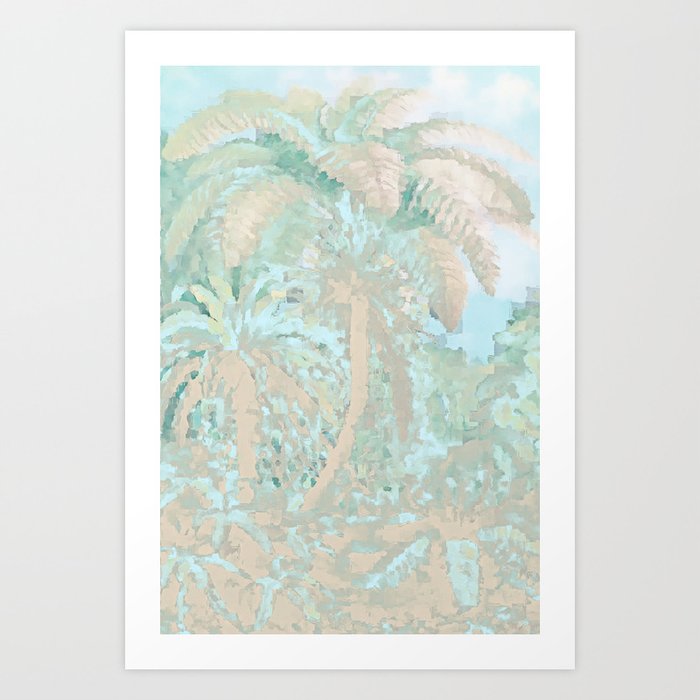 Exotic Jungle Pastel Art Print