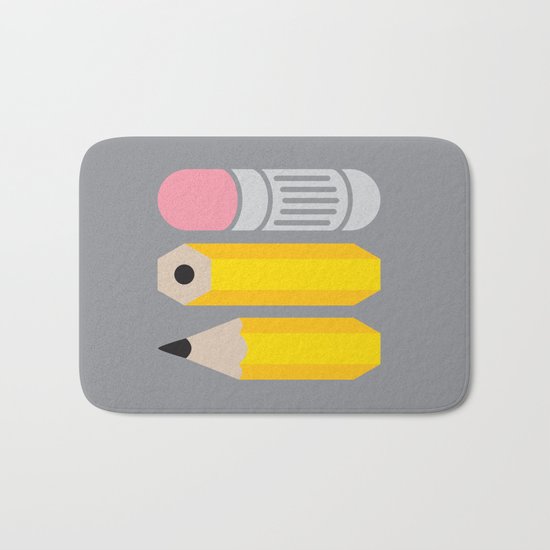 Deconstructed Pencil Bath Mat