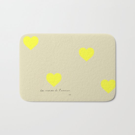 CECI N'EST PAS DE L'AMOUR Bath Mat