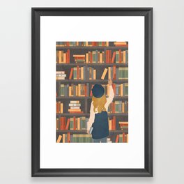 Library Love Framed Art Print