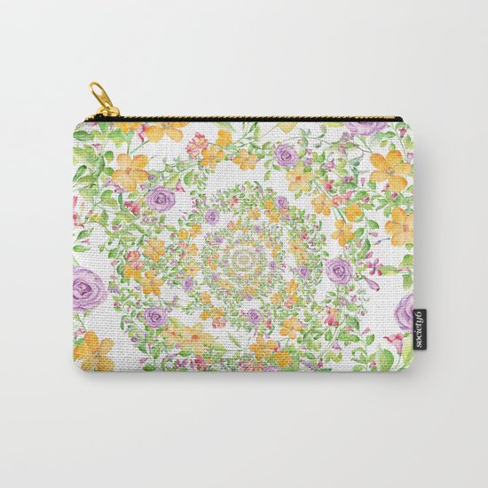 Floral Hypnosis Carry-All Pouch
