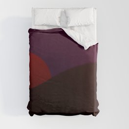 Red moon in red night ... Duvet Cover