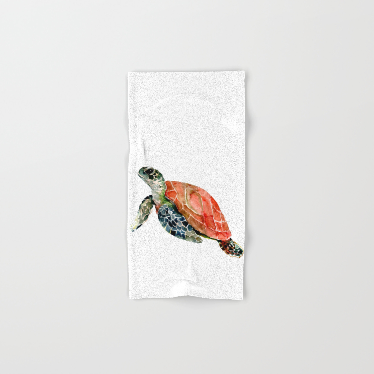 Sea Turtle, turtle art, turtle design Hand & Bath Towel by SurenArt |  Society6
