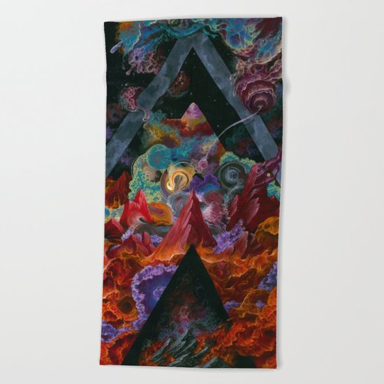 The mysterious land of truth and failures Beach Towel