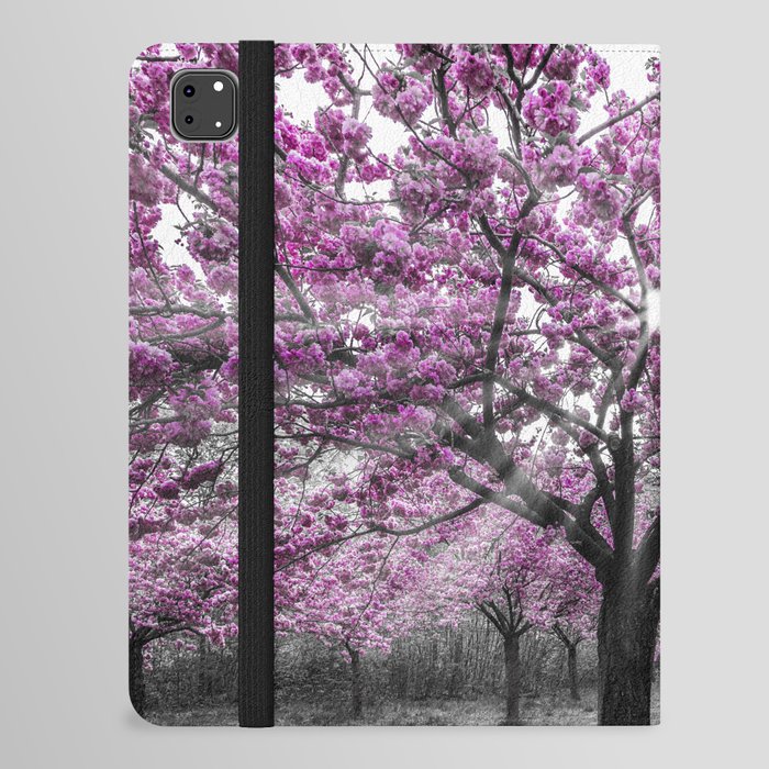 Cherry blossoms with sunrays iPad Folio Case