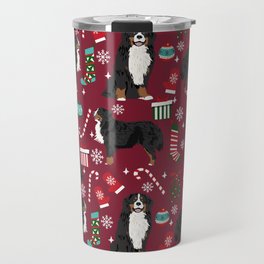 Bernese Mountain Dog christmas dog breed gifts mittens stockings presents candy canes Travel Mug