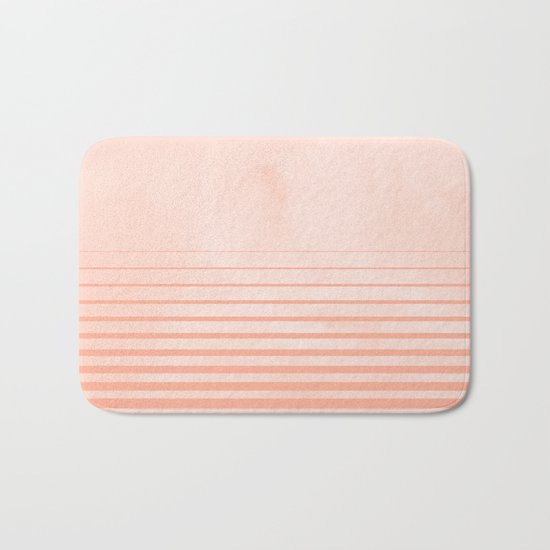 Sweet Life Peach Coral Gradient Bath Mat