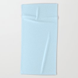 Retro Pastel Blue Solid Color Beach Towel