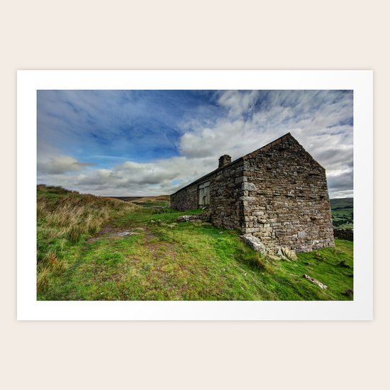 Kisdon Cottage Art Print