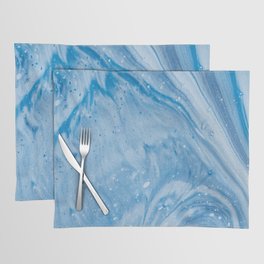 Blue Watercolor Marble Placemat