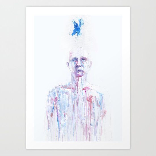Last Blue Breath Art Print