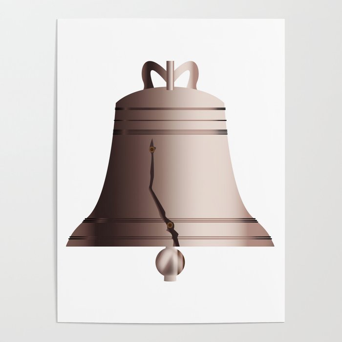 Liberty Bell With Crack Poster