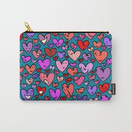 #MindfulHearts #faces Carry-All Pouch