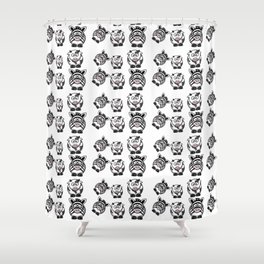Cows And Zebras Shower Curtain