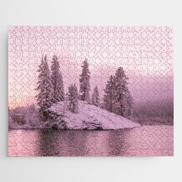 Sunset Island in Winter Jigsaw Puzzle