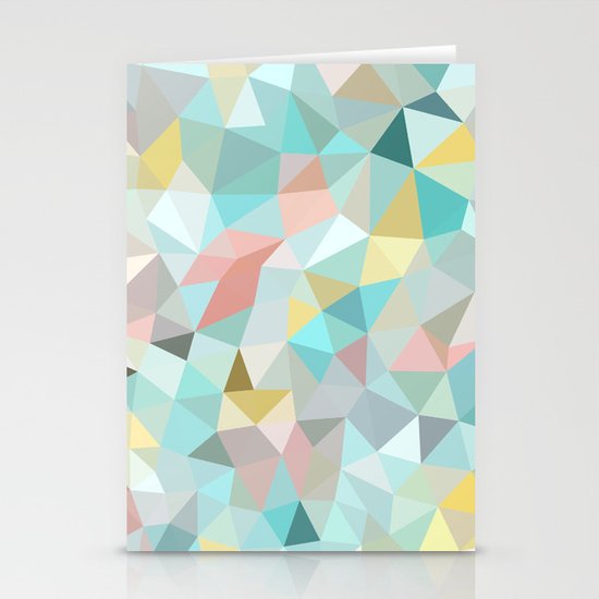 Pastel Tris Stationery Cards