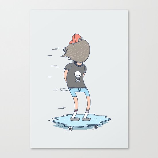 Skating On Thin Ice Canvas Print