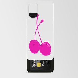 Pink neon Cherry Android Card Case