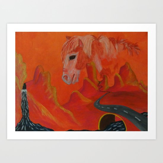 Horse Without a Name Art Print