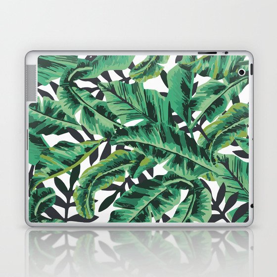 Tropical Glam Banana Leaf Print Laptop & iPad Skin