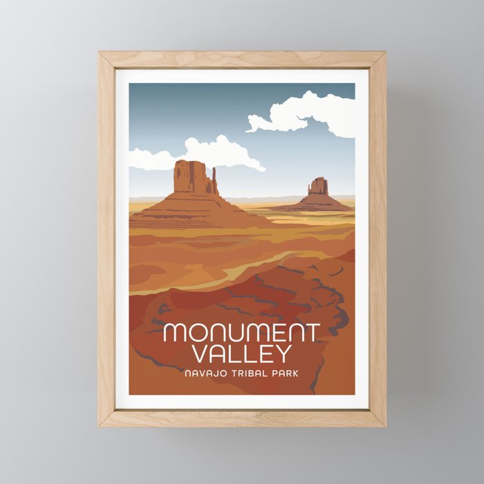 Monument Valley Framed Mini Art Print