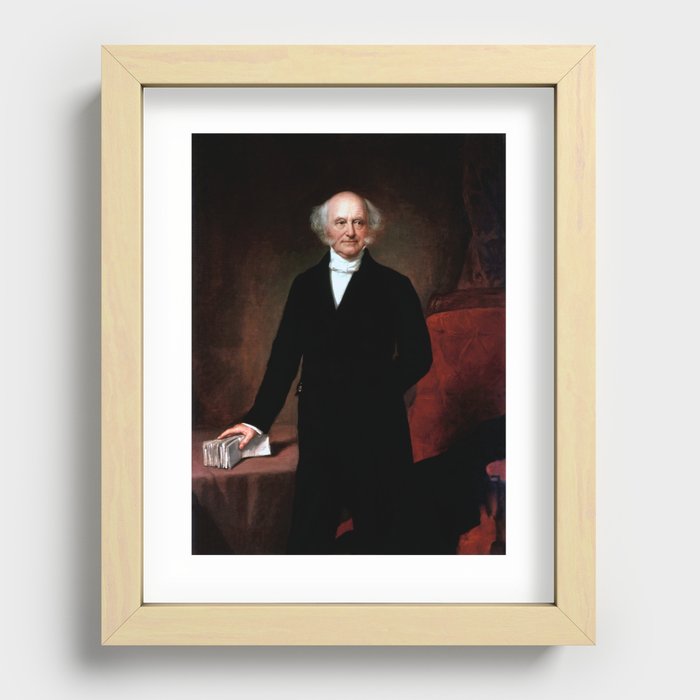 Martin Van Buren Portrait - George Peter Alexander Healy Recessed Framed Print