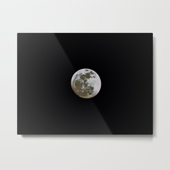 "I'm Full", said the Moon. Metal Print