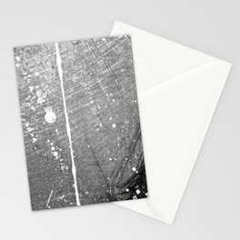 Abstract Black and White Grey Paint Metal Weathered Texture Stationery Card