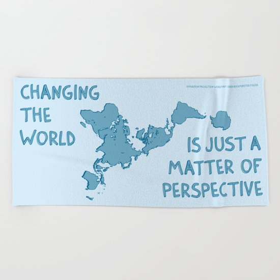 Dymaxion Perspective Beach Towel