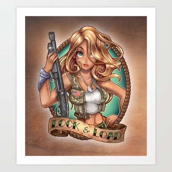 LOCK & LOAD Art Print