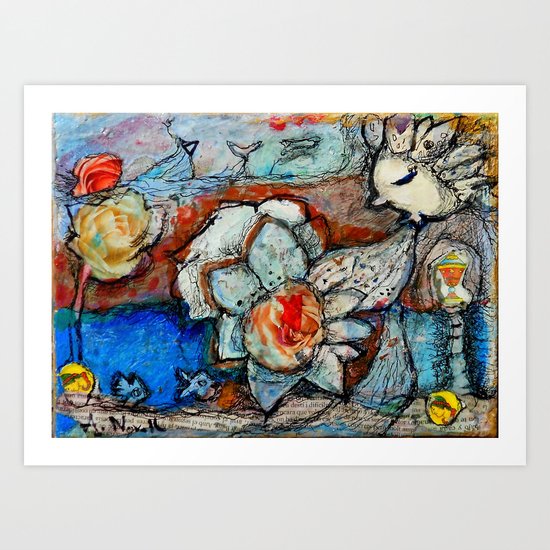 TWO GOLD COINS Art Print