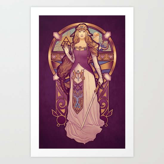 Hylian Nouveau Art Print