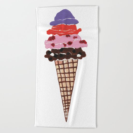 Ice Cream Beach Towel