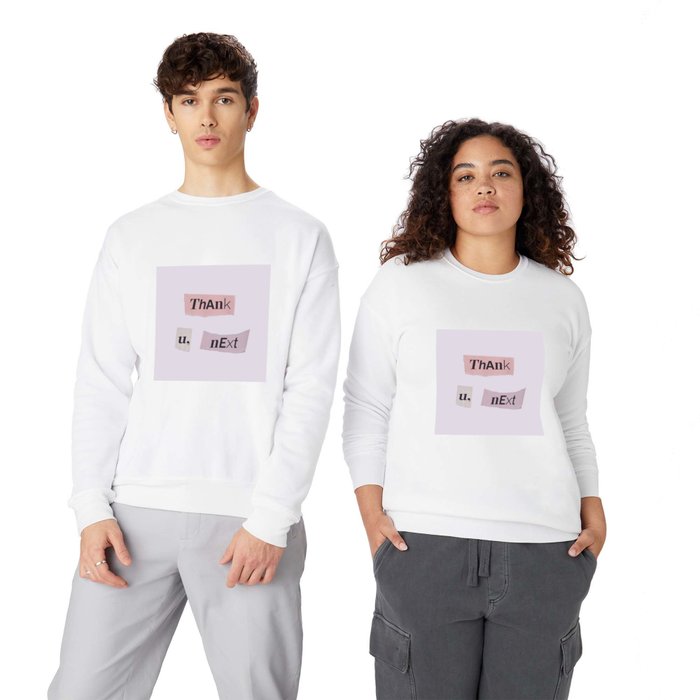 thank you next Ariana white Crewneck Sweatshirt by Rayowag