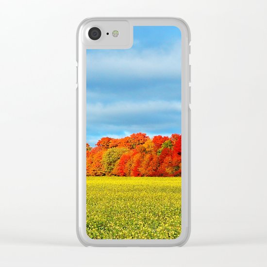 The Field and the Forest in October Clear iPhone Case